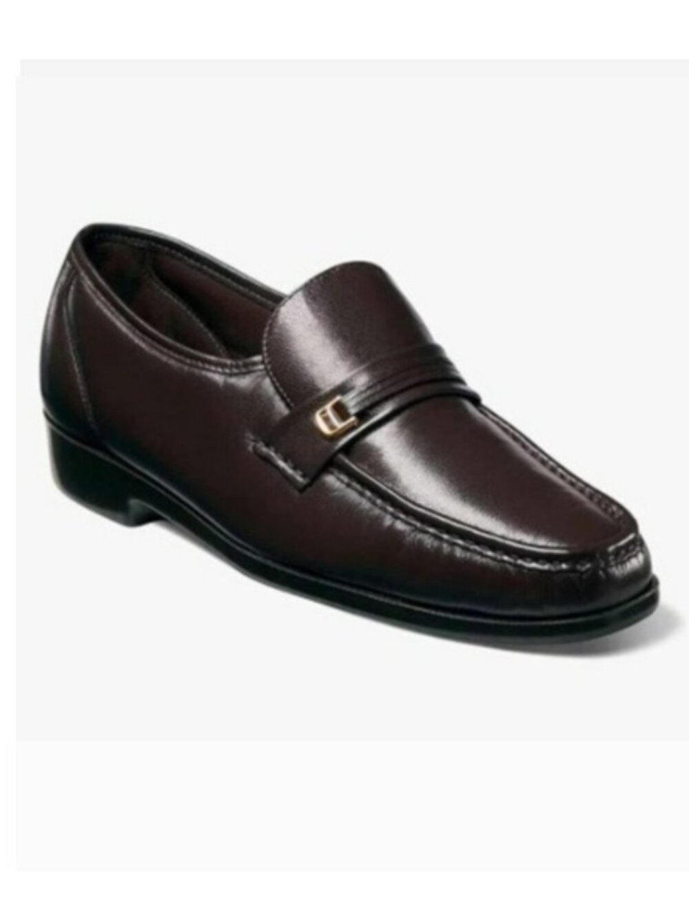 Florsheim Shoes Men's 10EEE Riva Moc Toe Bit Loafers Burgundy